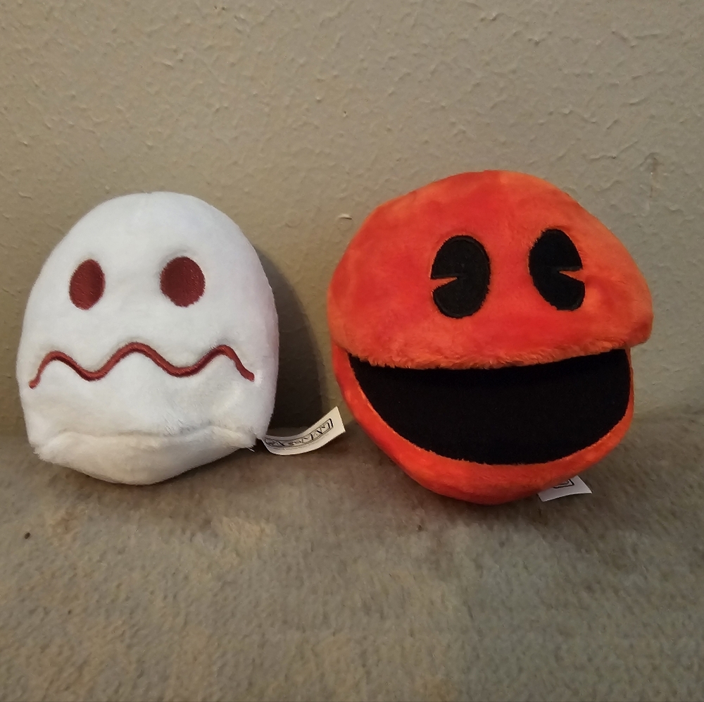 5" Pac Man and Ghost Stuffed Plush